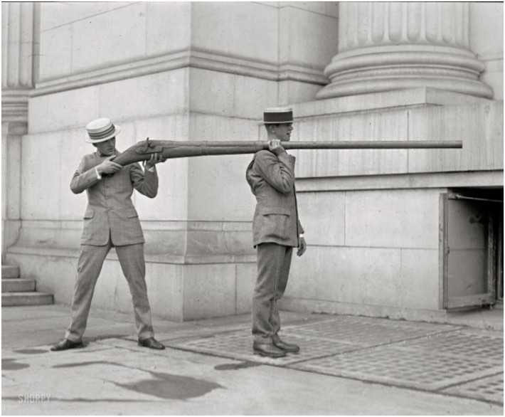 Пушка за лов на патици, началото на 20-и век