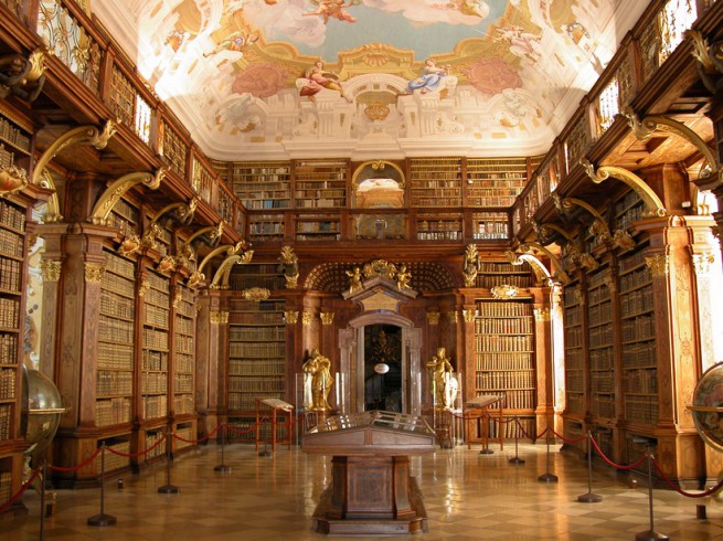 Библиотеката на абатство Мелк, Австрия