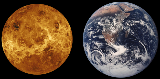 Венера и Земята са еднакви