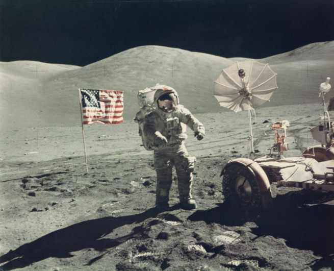 Юджийн Сърнън, астронавт от Аполо 17, 1972г.