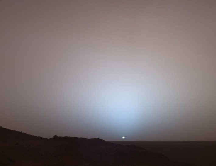 Така изглежда изгрев на Марс.