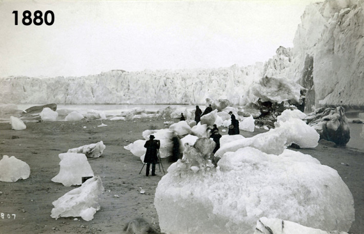 Ледник Муир – 1880г и 2005г