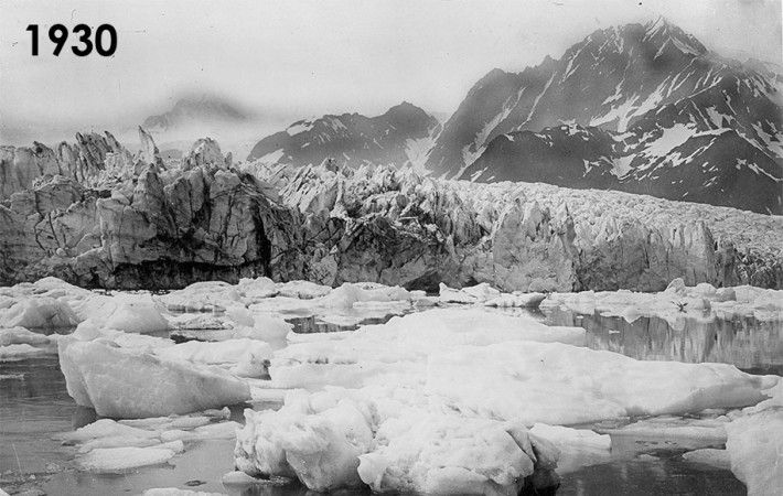Ледник Педерсен – 1930г и 2005г