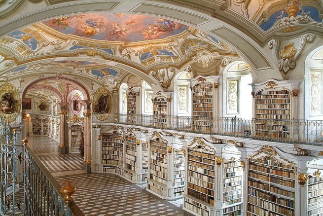 Библиотеката на абатство Адмонт, Австрия